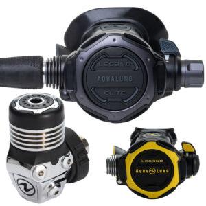 Aqualung LEG3ND Elite Black Edition – Din 300Bar Dive Regulator Pack