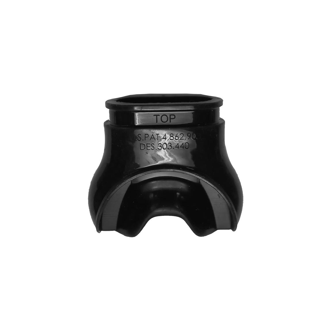 RG911251_1.jpg Aqualung Comfo Mouthpiece Black Silicone - Image 1